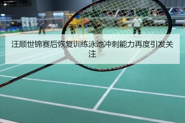 汪顺世锦赛后恢复训练泳池冲刺能力再度引发关注